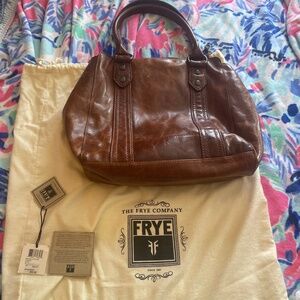 Frye Mellisa tote cognac. Used one time.